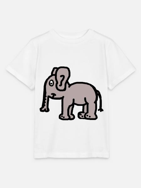 Elefant Dicker Dickhäuter Trampeltier Kinder Zoo - Stanley/Stella Kinder T-Shirt MINI CREATOR  - Weiß