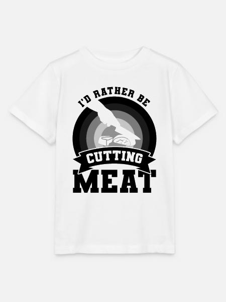 Lustiger Metzger Spruch - Stanley/Stella Kinder T-Shirt MINI CREATOR - Weiß