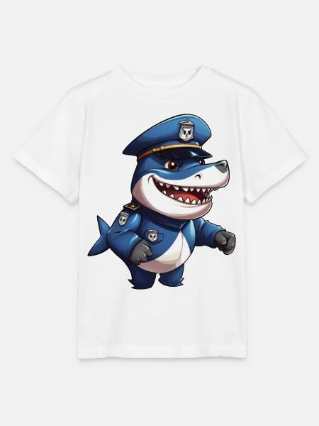 Hai Polizei - Stanley/Stella Kinder T-Shirt MINI CREATOR  - Weiß