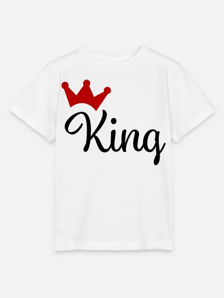 King mit Krone - Stanley/Stella Kinder T-Shirt MINI CREATOR - Weiß