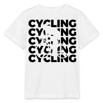 Lustiger Radfahrer - Stanley/Stella Kinder T-Shirt MINI CREATOR  - Weiß - Vorne - Maike (125cm)