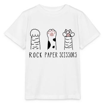 Rock Paper Scissors - Stanley/Stella MINI CREATOR Kids’ T-Shirt - white - Front - Maike (125cm)