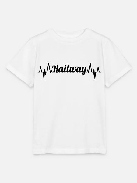 Eisenbahn Herzklopfen - Stanley/Stella Kinder T-Shirt MINI CREATOR  - Weiß