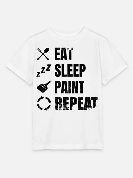 Maler Zeitplan - Stanley/Stella Kinder T-Shirt MINI CREATOR - Weiß