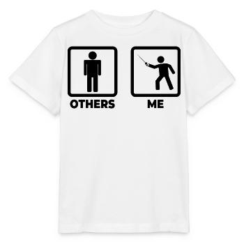 Funny Fencer - Stanley/Stella MINI CREATOR Kids’ T-Shirt - white - Front - Maike (125cm)