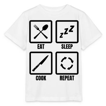 Cooking Daily Routine - Stanley/Stella MINI CREATOR Kids’ T-Shirt - white - Front - Maike (125cm)