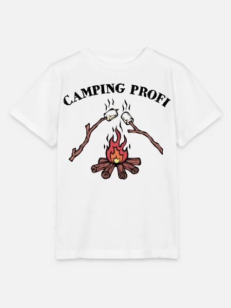 Camping Lagerfeuer Statement Wanderer Campingplatz - Stanley/Stella Kinder T-Shirt MINI CREATOR - Weiß