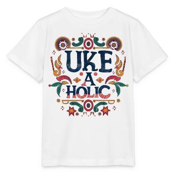 Uke-aholic - Stanley/Stella MINI CREATOR Kids’ T-Shirt - white - Front - Maike (125cm)