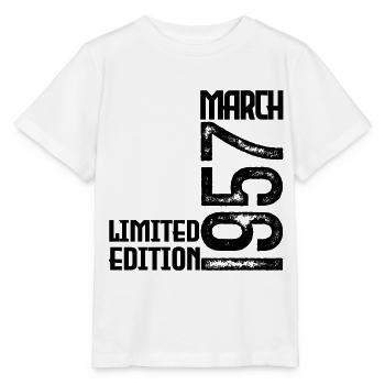 March 1957 Anniversary Gift. March 1957. March - Stanley/Stella MINI CREATOR Kids’ T-Shirt - white - Front - Maike (125cm)