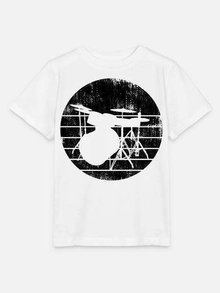 Dessin de percussion - T-shirt bio MINI CREATOR Stanley/Stella Enfant - blanc