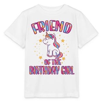 Ami de la fête de famille Licorne fille d’anniversaire - T-shirt bio MINI CREATOR Stanley/Stella Enfant - blanc - Devant - Maike (125cm)