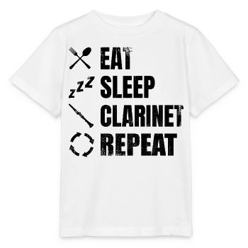Clarinetist Daily Routine - Stanley/Stella MINI CREATOR Kids’ T-Shirt - white - Front - Maike (125cm)