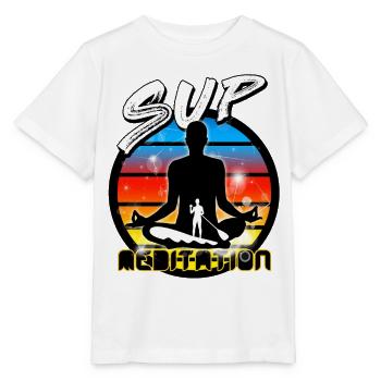 Stand up paddle - Stanley/Stella Kinder T-Shirt MINI CREATOR  - Weiß - Vorne - Maike (125cm)