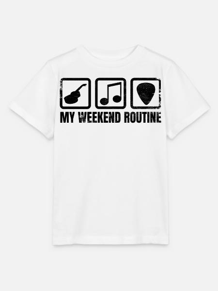 Meine Wochenendroutine - Stanley/Stella Kinder T-Shirt MINI CREATOR  - Weiß