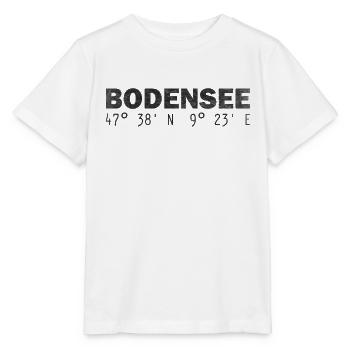 Coordonnées du lac de Constance - T-shirt bio MINI CREATOR Stanley/Stella Enfant - blanc - Devant - Maike (125cm)