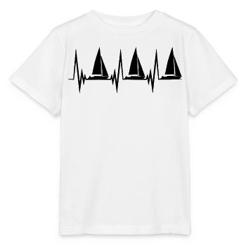 Segeln Herzlinie - Stanley/Stella Kinder T-Shirt MINI CREATOR  - Weiß - Vorne - Maike (125cm)