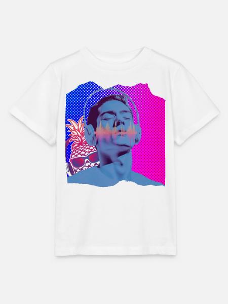 Musik Pop Art - Stanley/Stella Kinder T-Shirt MINI CREATOR - Weiß