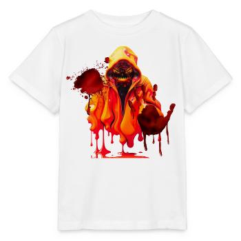 Horror Blutiges Gespenst - Stanley/Stella Kinder T-Shirt MINI CREATOR  - Weiß - Vorne - Maike (125cm)