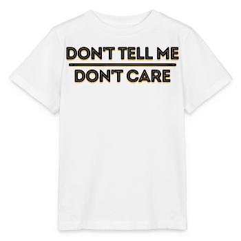 Déclaration de relaxation indifférente Je m’en fiche - T-shirt bio MINI CREATOR Stanley/Stella Enfant - blanc - Devant - Maike (125cm)