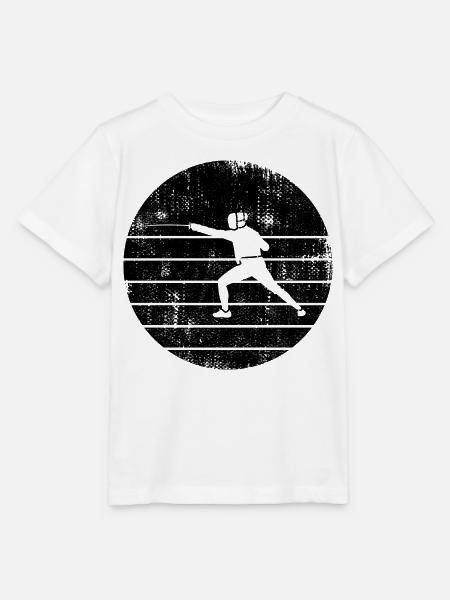 Fechter Skizze - Stanley/Stella Kinder T-Shirt MINI CREATOR - Weiß