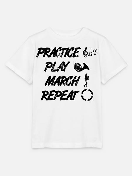 Waldhornist Routine - Stanley/Stella Kinder T-Shirt MINI CREATOR  - Weiß