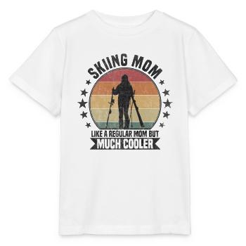 Skiing mom Ski - Stanley/Stella Kinder T-Shirt MINI CREATOR  - Weiß - Vorne - Maike (125cm)