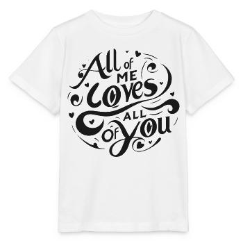 tout de moi aime tout ce que tu as - T-shirt bio MINI CREATOR Stanley/Stella Enfant - blanc - Devant - Maike (125cm)