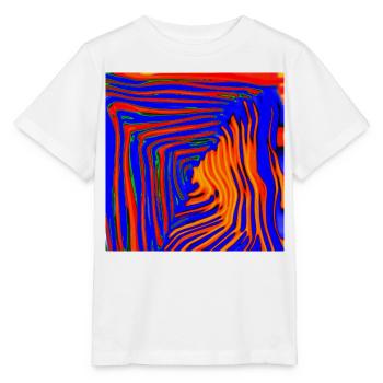 Tunnel BLU et Orange - T-shirt bio MINI CREATOR Stanley/Stella Enfant - blanc - Devant - Maike (125cm)