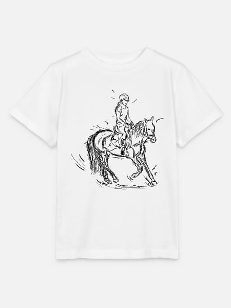 Reiterin - Stanley/Stella Kinder T-Shirt MINI CREATOR  - Weiß