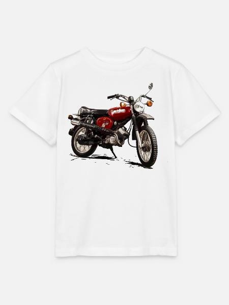 S51 Enduro Simson Motorrad - Stanley/Stella Kinder T-Shirt MINI CREATOR - Weiß