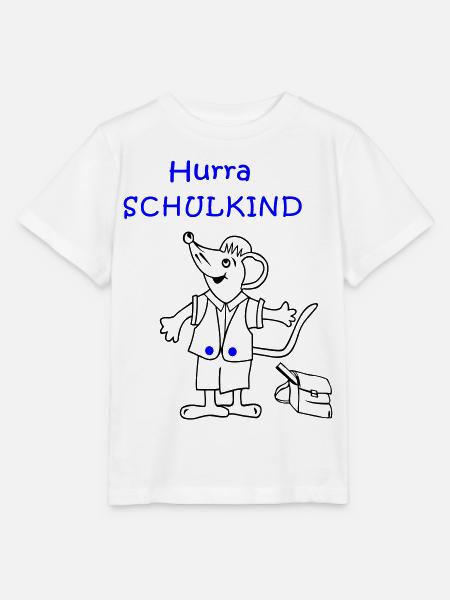 Hurra Schulkind Einschulung - Stanley/Stella Kinder T-Shirt MINI CREATOR - Weiß