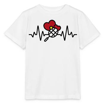 I love Tennis - Stanley/Stella Kinder T-Shirt MINI CREATOR  - Weiß - Vorne - Maike (125cm)