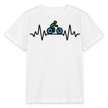 Sehr sportlicher Radfahrer - Stanley/Stella Kinder T-Shirt MINI CREATOR  - Weiß - Vorne - Maike (125cm)