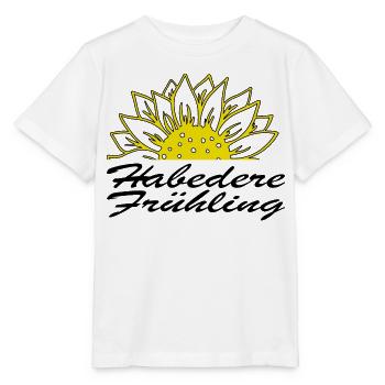 Habedere Frühling - Hallo Frühling - Stanley/Stella Kinder T-Shirt MINI CREATOR  - Weiß - Vorne - Maike (125cm)