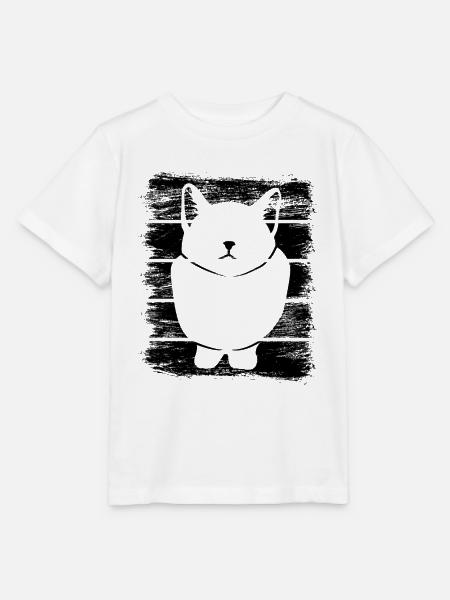Katze - Stanley/Stella Kinder T-Shirt MINI CREATOR - Weiß