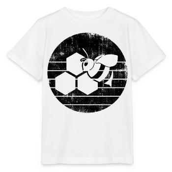 Honigbiene - Stanley/Stella Kinder T-Shirt MINI CREATOR  - Weiß - Vorne - Maike (125cm)