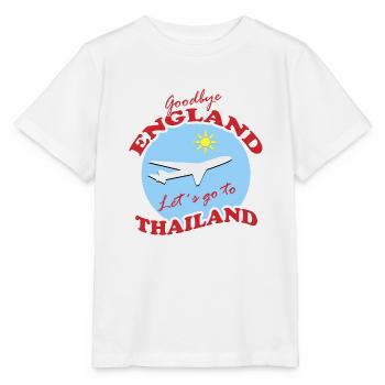 Thailand Travel Farewell Airplane Design - Stanley/Stella MINI CREATOR Kids’ T-Shirt - white - Front - Maike (125cm)
