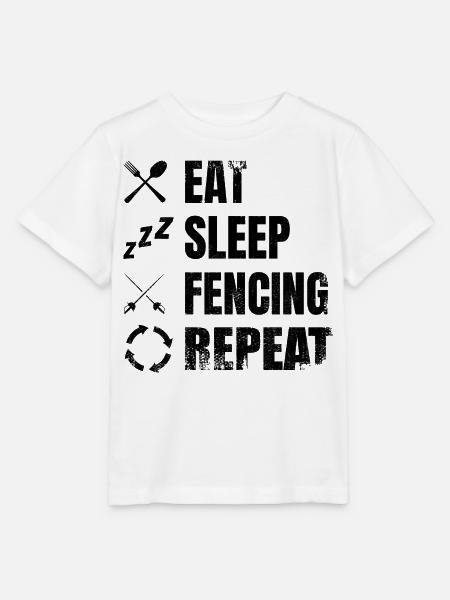 Motivation Fechten - Stanley/Stella Kinder T-Shirt MINI CREATOR  - Weiß