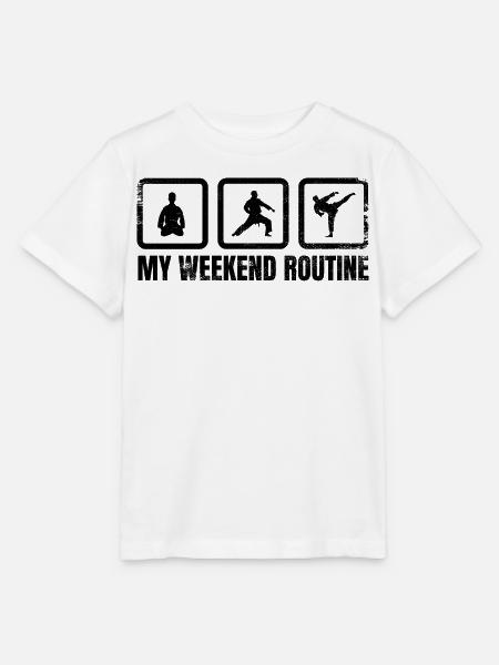 Meine Wochenendroutine - Stanley/Stella Kinder T-Shirt MINI CREATOR  - Weiß