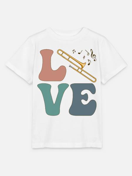 LIEBE Posaunist Instrument Posaunist - Stanley/Stella Kinder T-Shirt MINI CREATOR - Weiß