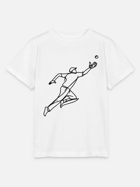 Cricket Keeper - Stanley/Stella Kinder T-Shirt MINI CREATOR - Weiß