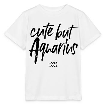 Astro Cute but Aquarius - Stanley/Stella Kinder T-Shirt MINI CREATOR  - Weiß - Vorne - Maike (125cm)