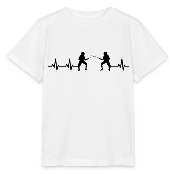 Fechter Herzlinie - Stanley/Stella Kinder T-Shirt MINI CREATOR  - Weiß - Vorne - Maike (125cm)