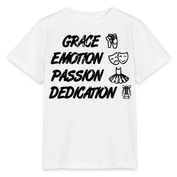 Dicton de ballet motivant - T-shirt bio MINI CREATOR Stanley/Stella Enfant - blanc - Devant - Maike (125cm)