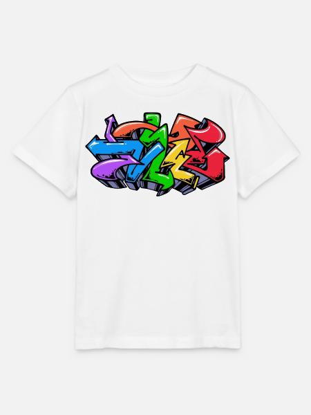 Graffiti Strassenkunst Wildstyle Illustration - Stanley/Stella Kinder T-Shirt MINI CREATOR - Weiß
