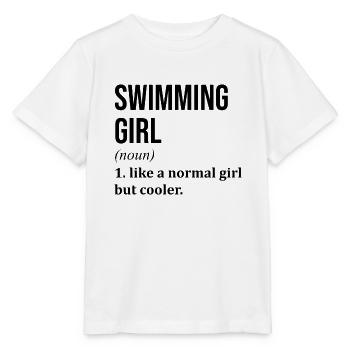 Natation Natation Natation - T-shirt bio MINI CREATOR Stanley/Stella Enfant - blanc - Devant - Maike (125cm)