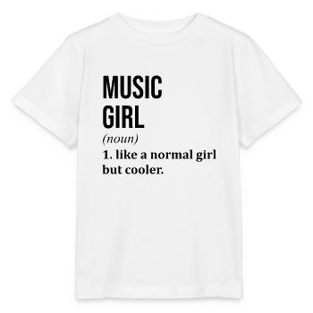 Musik Musik Musik - Stanley/Stella Kinder T-Shirt MINI CREATOR  - Weiß - Vorne - Maike (125cm)