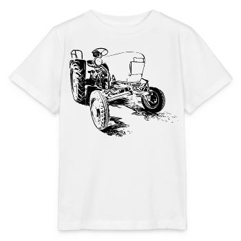 Dieselross F12 | Vintage Tractor | Black - Stanley/Stella MINI CREATOR Kids’ T-Shirt - white - Front - Maike (125cm)