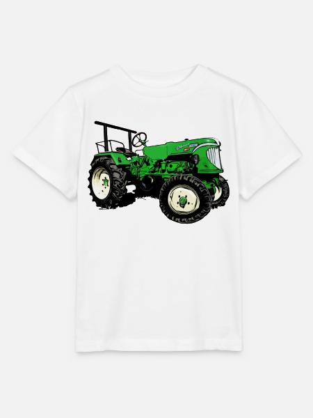 Güldner ADN-8 Haifischmaul Traktor - Stanley/Stella Kinder T-Shirt MINI CREATOR  - Weiß