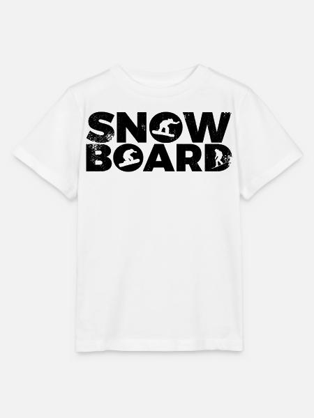 Snowboard - Stanley/Stella Kinder T-Shirt MINI CREATOR - Weiß